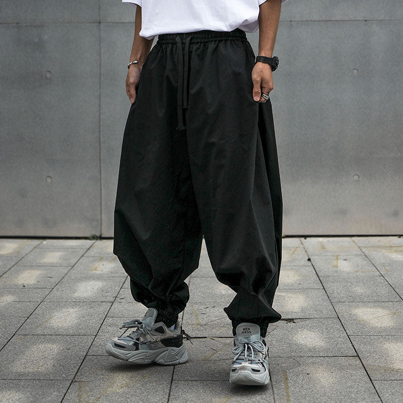 Drawstring Straight Wide Leg Bloomers