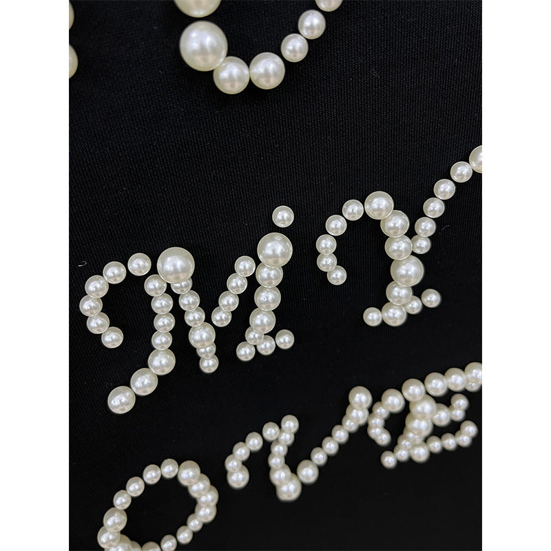 【YOU'R MY LOVER】Bead Lettering Sleeveless T-shirt