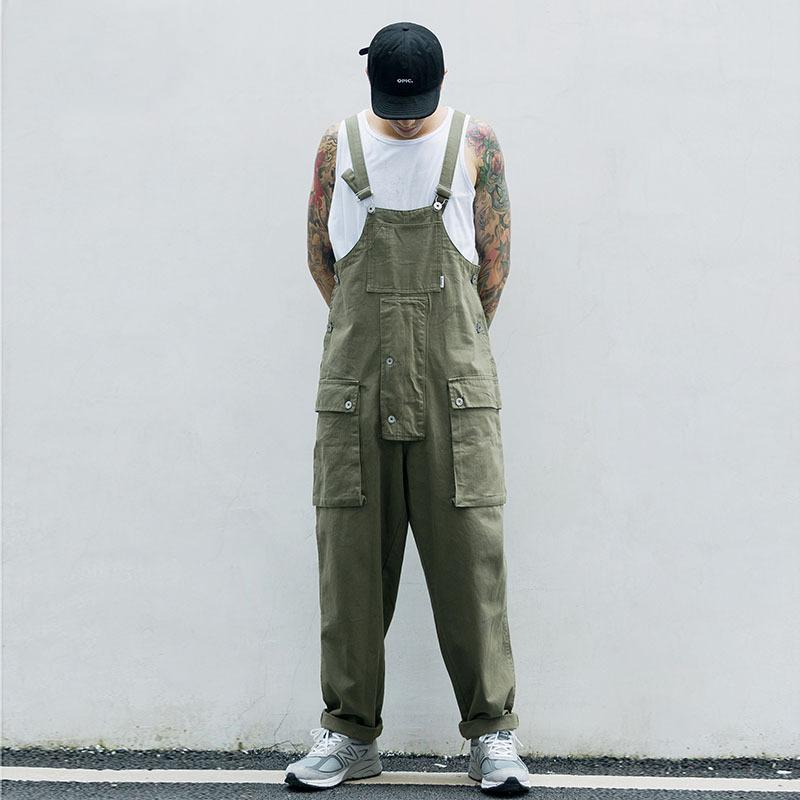 Japanese Washed-Denim Bib Overalls