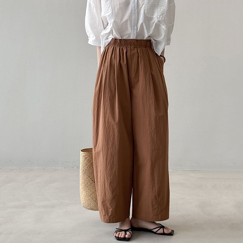 High Waist Straight Loose Casual Wide Leg Pants