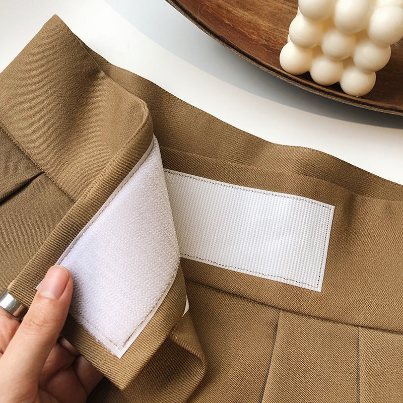 High Waist Pleated Suit Loose Wide Leg Pants