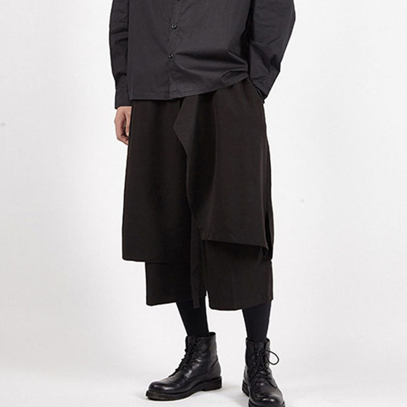 Fake Two-piece Loose Skirt Pants