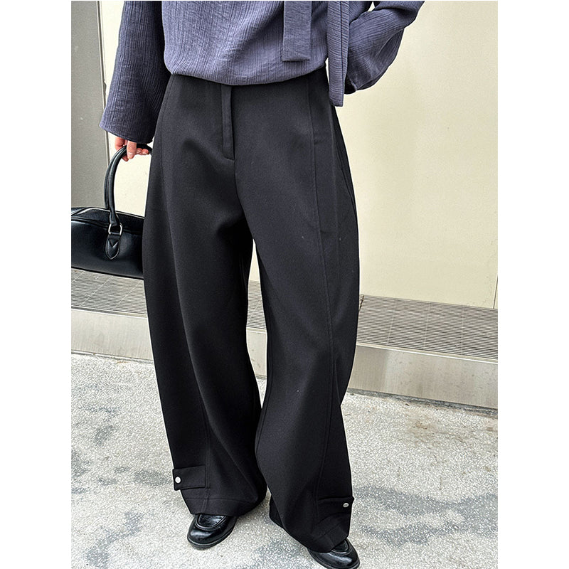 Loose Sickle High Waist Casual Trousers