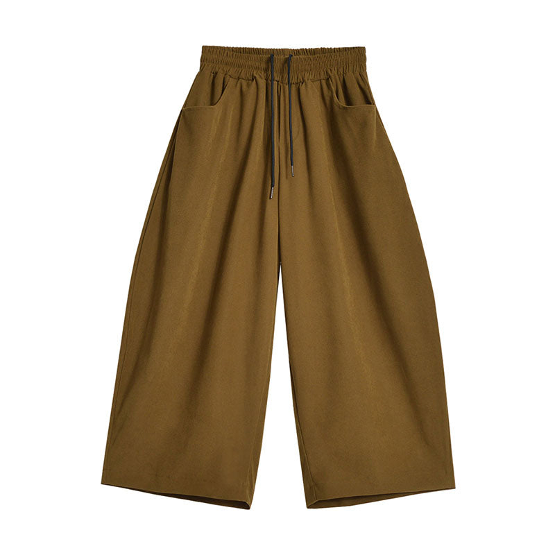 Corduroy Loose High Waist Pants