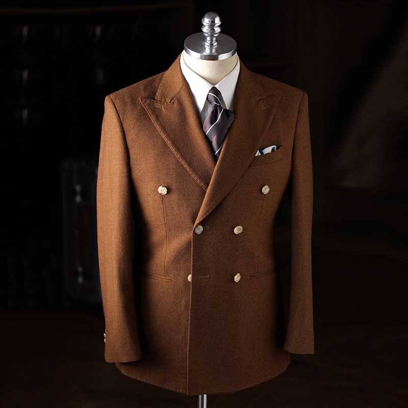 Italian Double-breasted Casual Business Suit