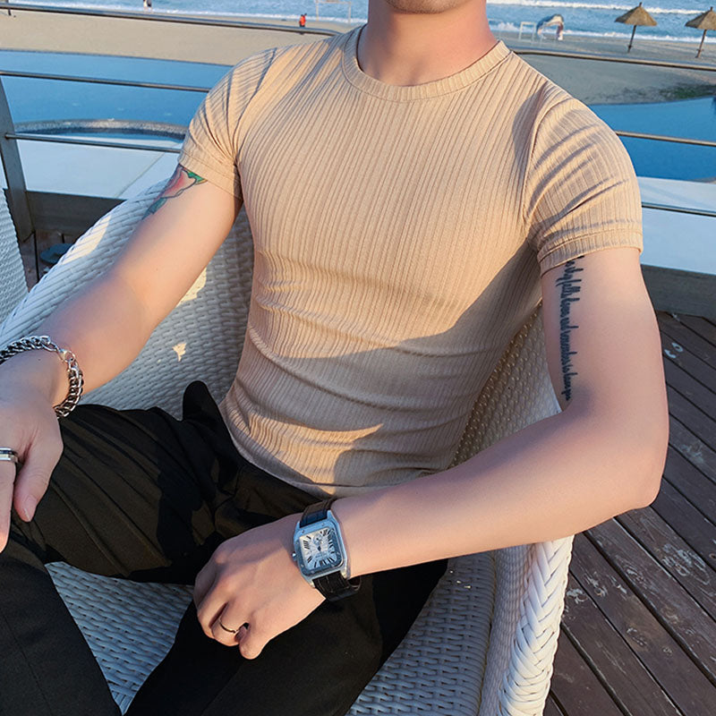 Thin Slim Fit Striped Top