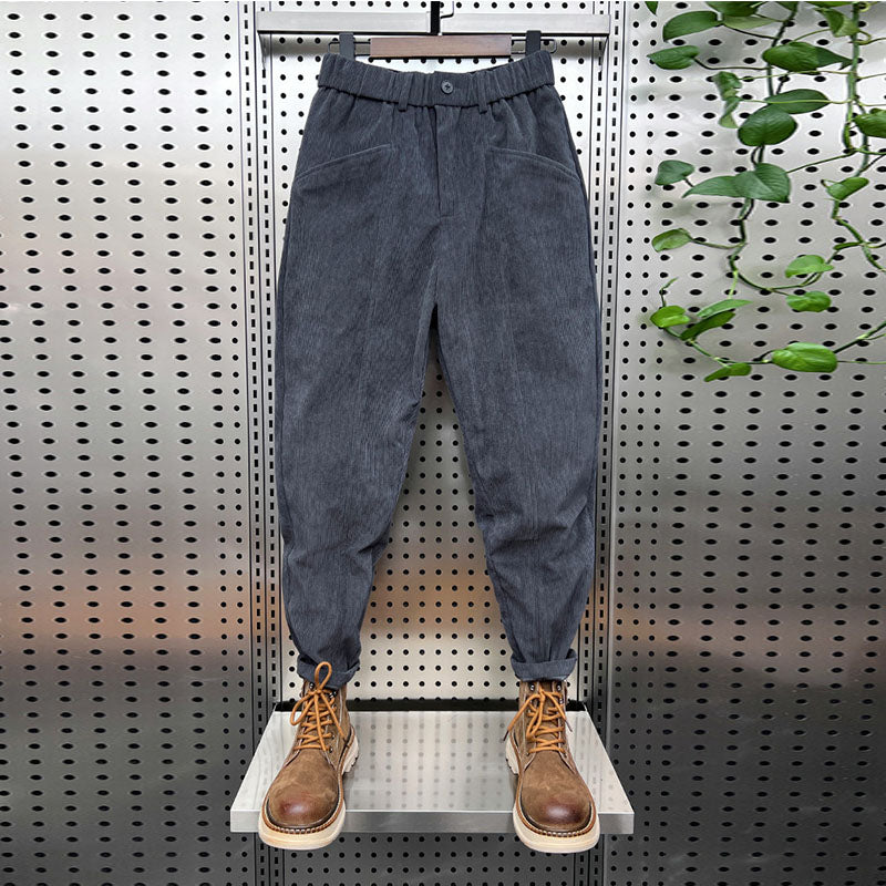 Corduroy Casual Slim-fit Harem Pants