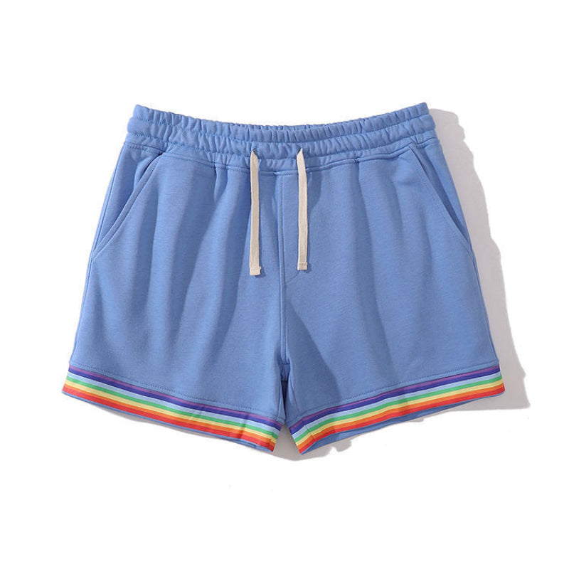 Cotton Sport Rainbow Print Shorts