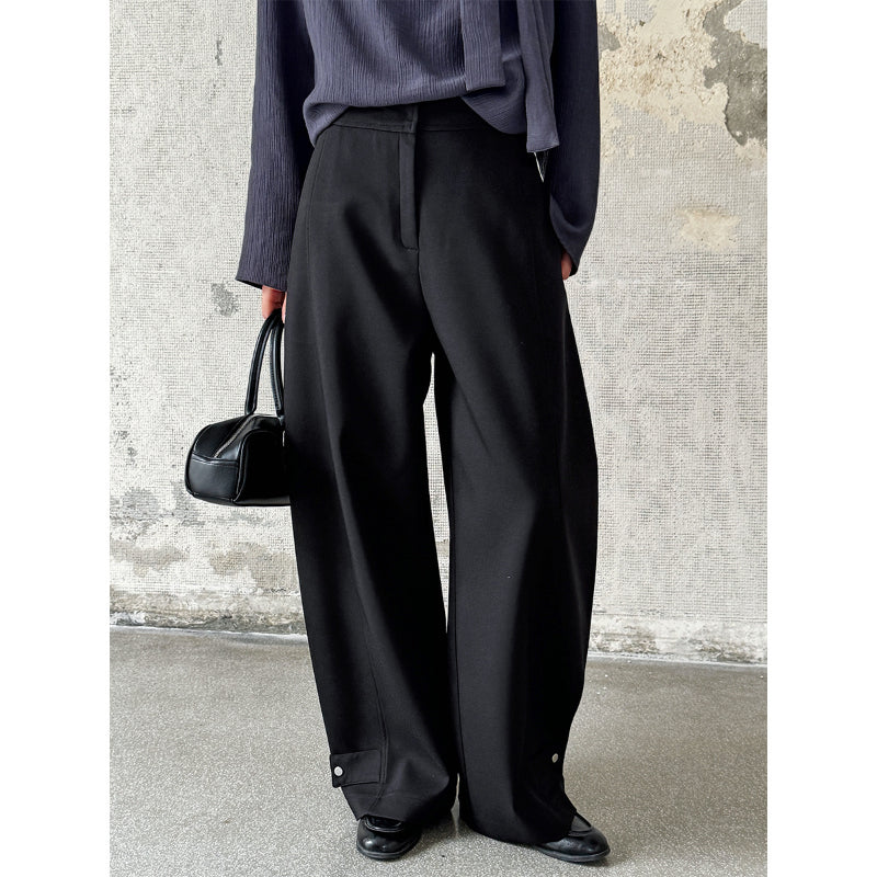 Loose Sickle High Waist Casual Trousers