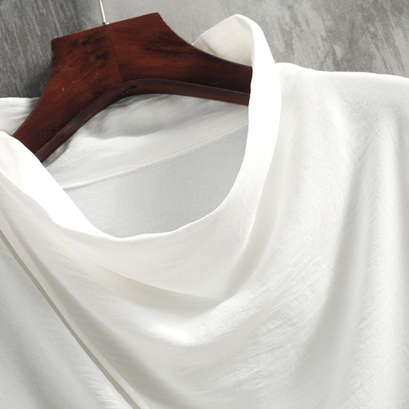 Ice Silk Short Sleeve Zen Retro T-shirt