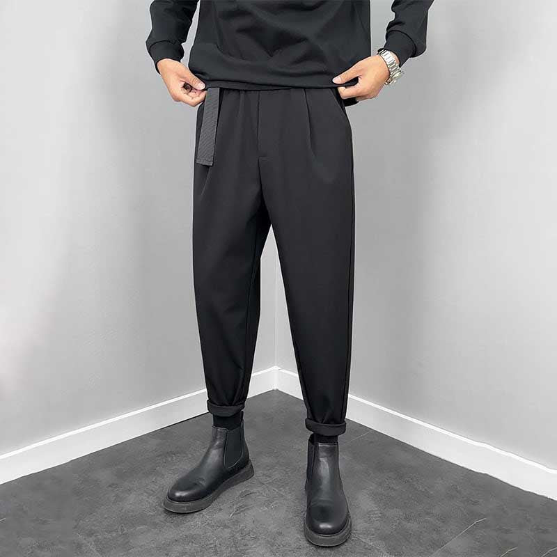 Black Casual Pencil Pants