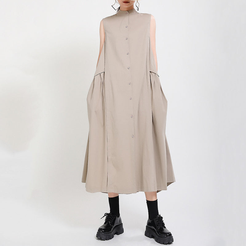 Fake Two Piece Irregular Vest Dress