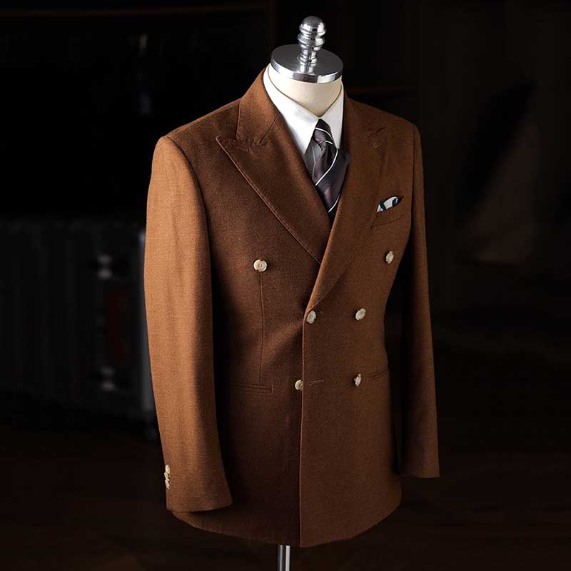 Italian Double-breasted Casual Business Suit