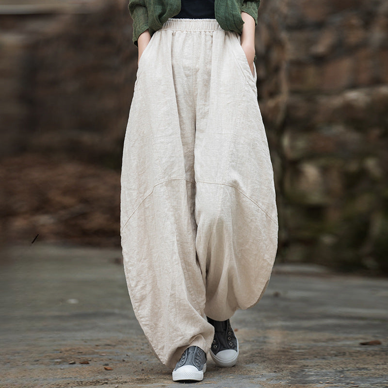 Distressed Drape Loose Bloomers