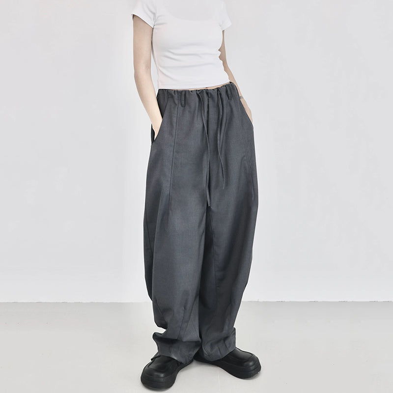 Loose Casual Drape Scimitar Pants