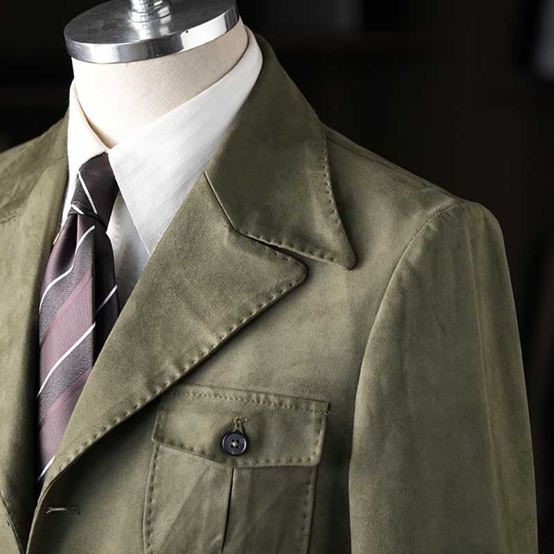 Italian Vintage Faux Suede Casual Slim Jacket