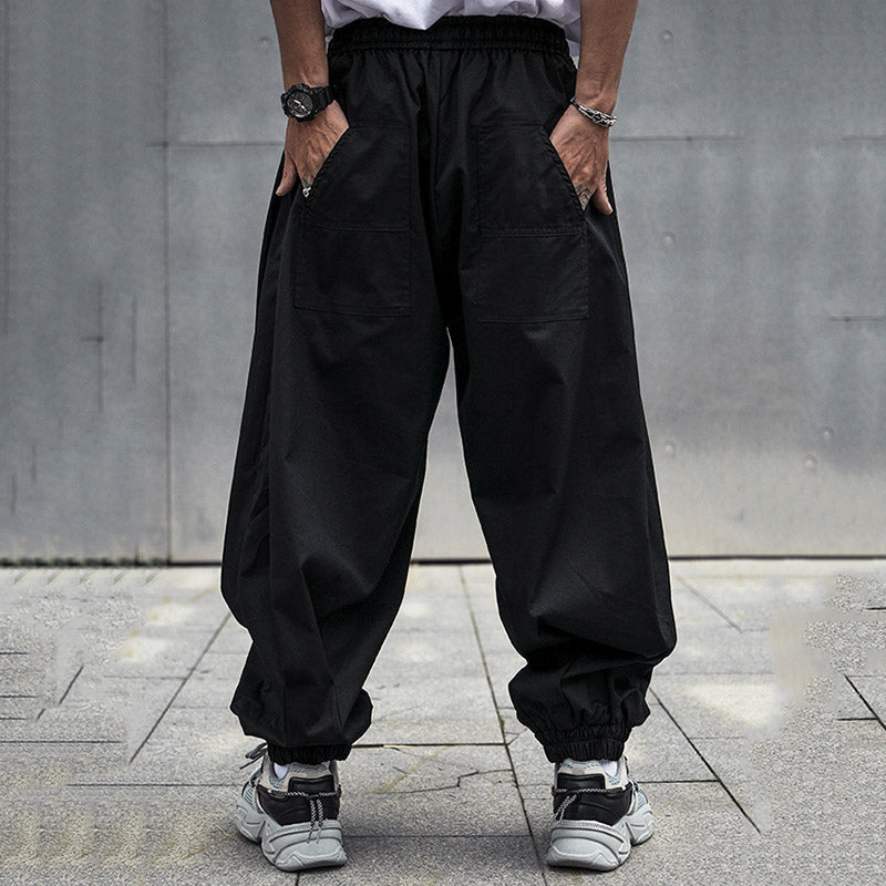 Drawstring Straight Wide Leg Bloomers