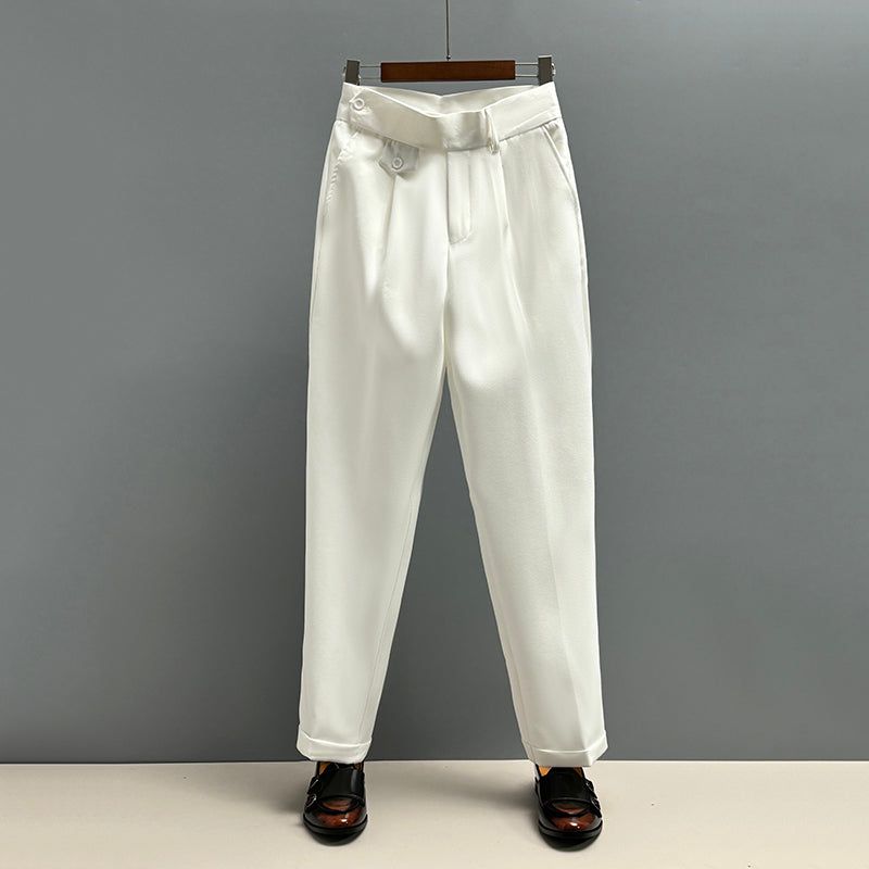 Naples High Waisted Slim-fit Trousers