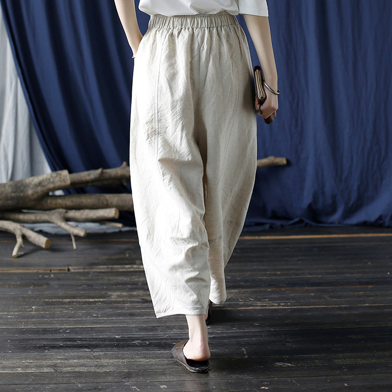Distressed Washed Loose Casual Wide-leg Pants