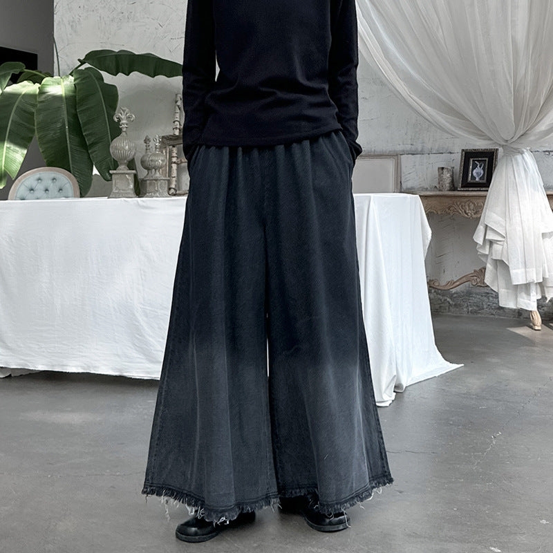 Gradient Elasticated High Waist Jeans