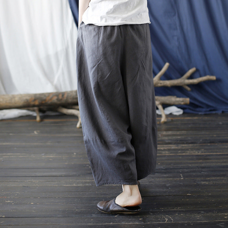 Distressed Washed Loose Casual Wide-leg Pants