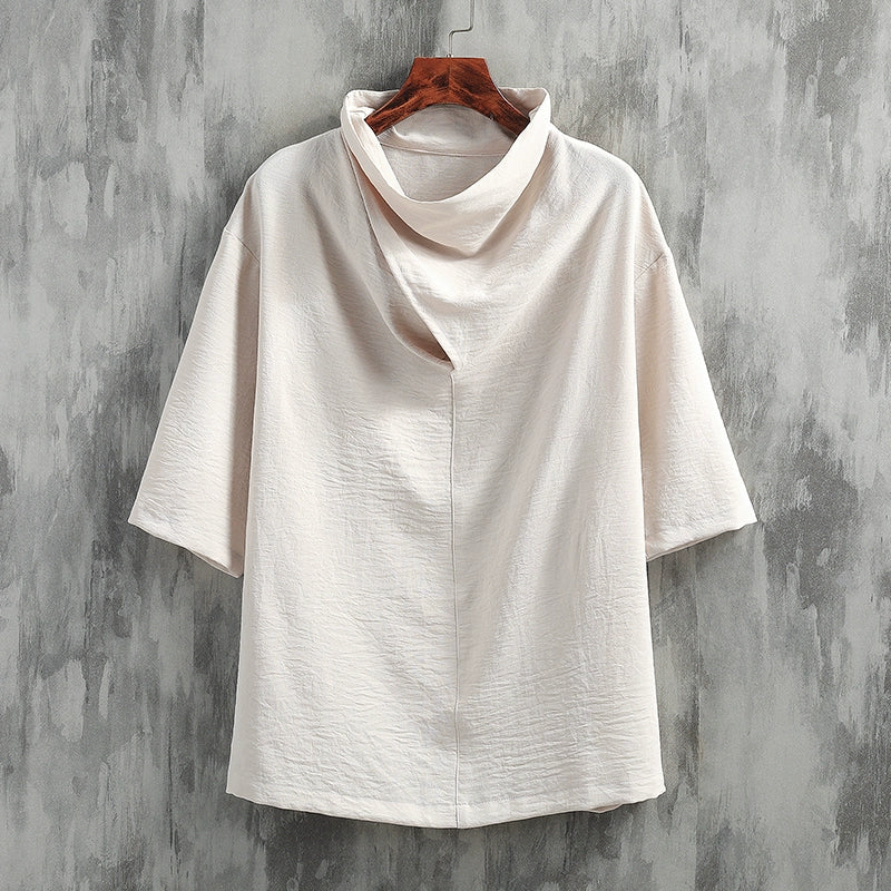 Ice Silk Short Sleeve Zen Retro T-shirt