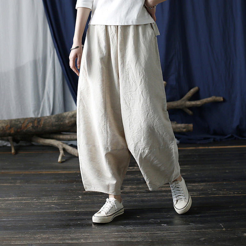 Distressed Washed Loose Casual Wide-leg Pants