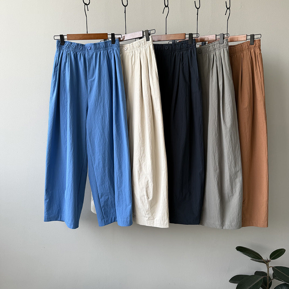 High Waist Straight Loose Casual Wide Leg Pants
