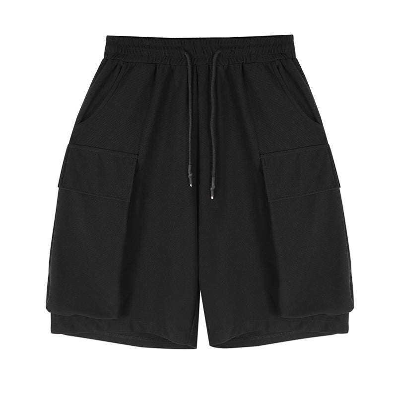 Drawstring Side Pocket Shorts