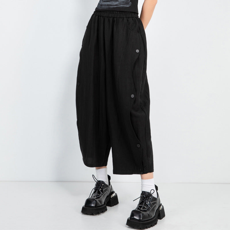 Summer Ramie Loose Retro Casual Harem Pants