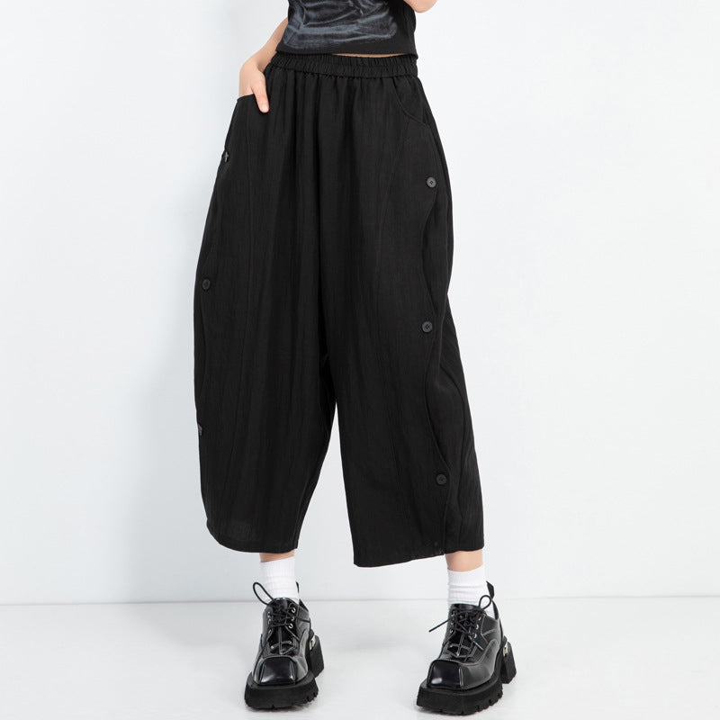 Summer Ramie Loose Retro Casual Harem Pants