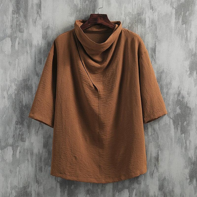 Ice Silk Short Sleeve Zen Retro T-shirt