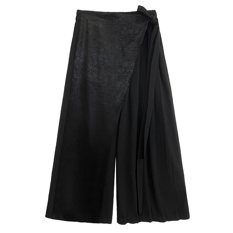 Loose Wide Leg Crumpled Culottes