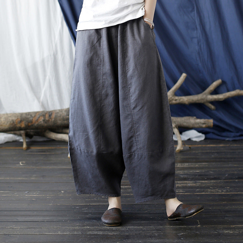 Distressed Washed Loose Casual Wide-leg Pants
