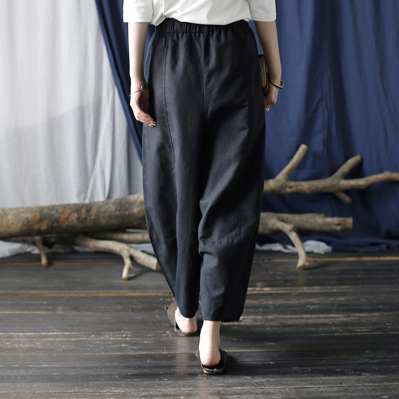 Distressed Washed Loose Casual Wide-leg Pants