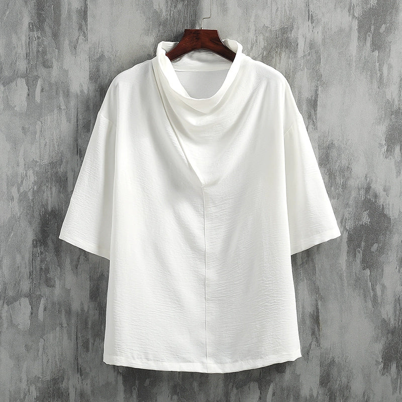 Ice Silk Short Sleeve Zen Retro T-shirt