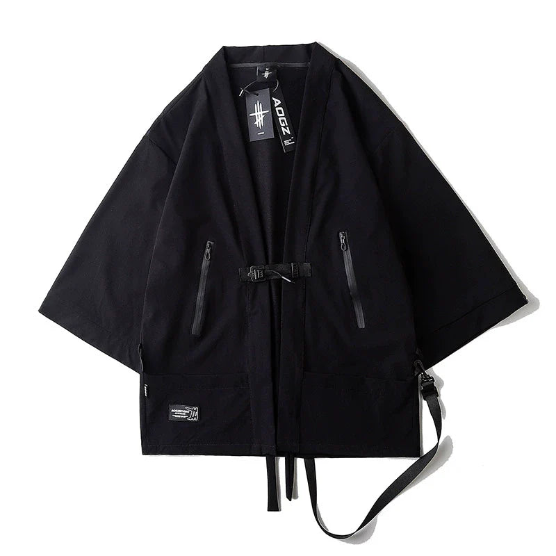 Three-quarter Sleeves Taoist Robe Techwear Cardigan