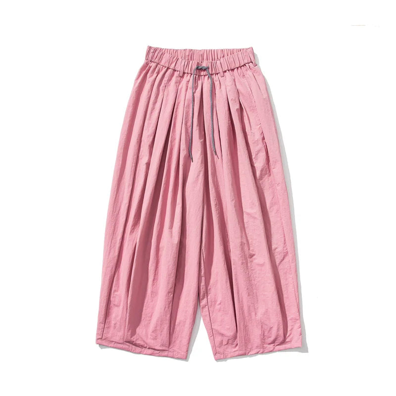 Japanese Retro Loose Straight-Leg Pants