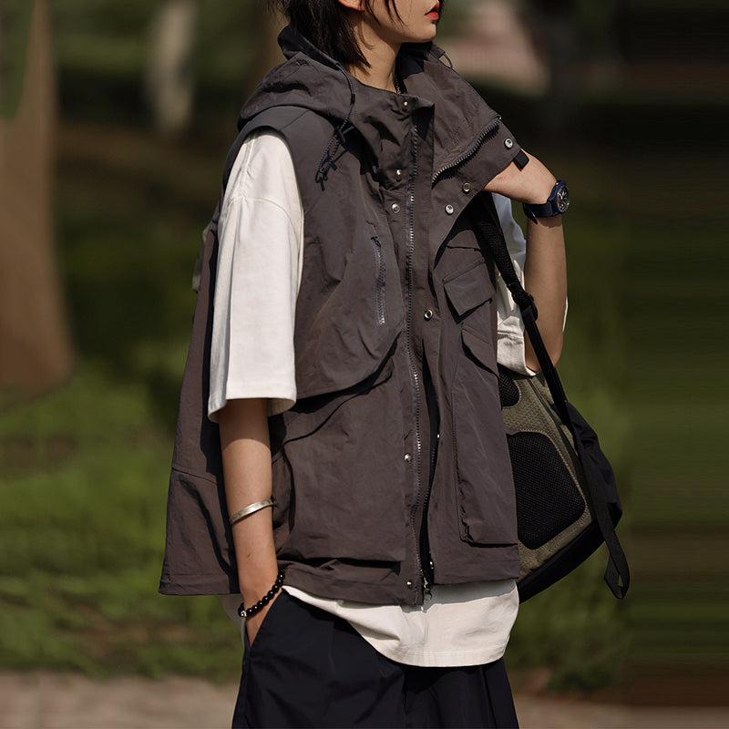 Hooded Waterproof Work Vest