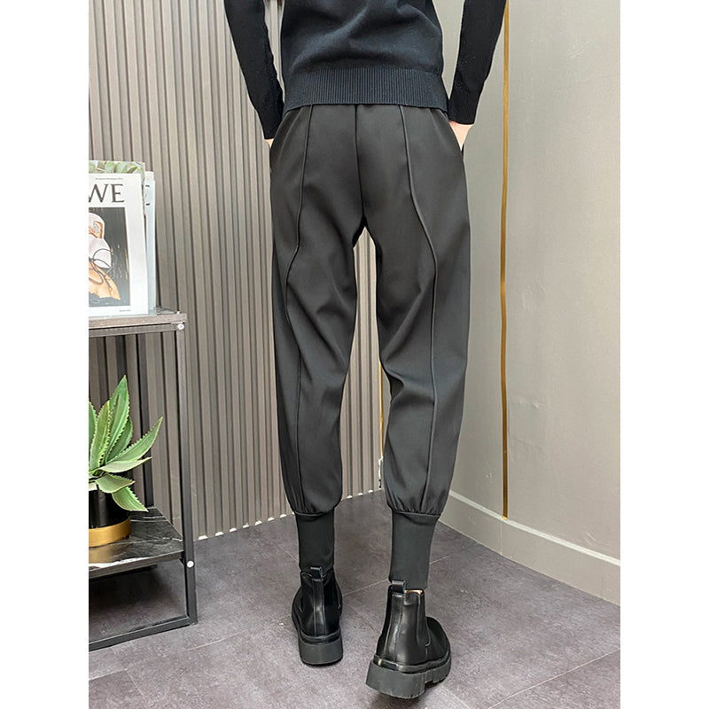 Casual Solid Color Straight Leg Ankle-length Pants