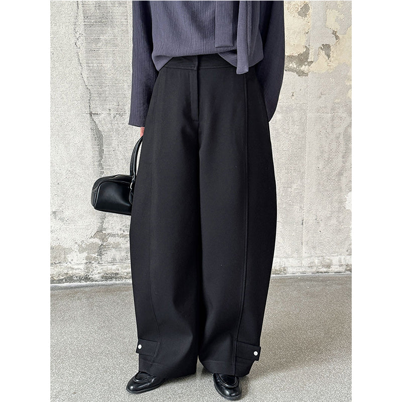 Loose Sickle High Waist Casual Trousers