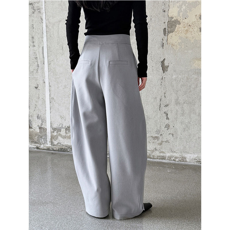 Loose Sickle High Waist Casual Trousers