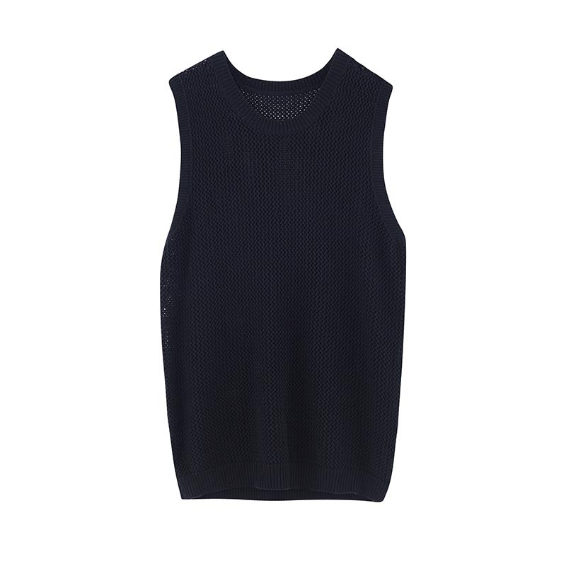 Crewneck Pullover Knitted Vest