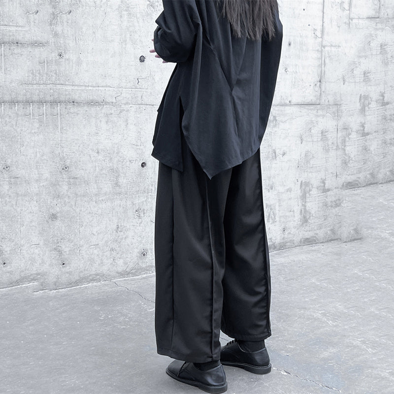 Retro Straight Wide Leg Pants