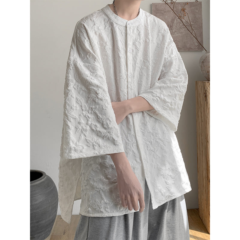 Casual Printed Three-quarter Sleeve Shirt