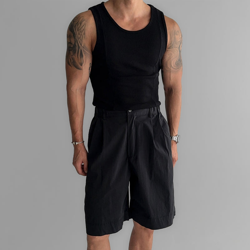 American Vertical Striped Slim Fit Knitted Vest