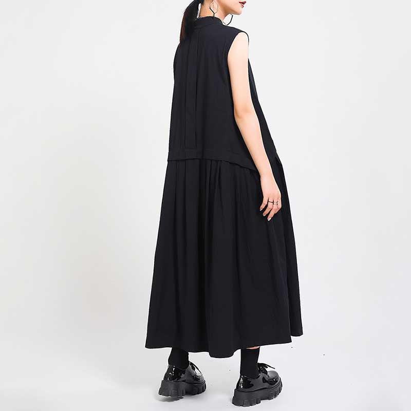 Fake Two Piece Irregular Vest Dress