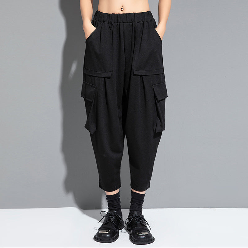 Large Pocket Casual Loose Harem Pants
