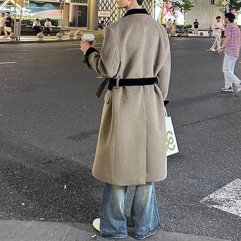 Mid-length Loose Woolen Coat