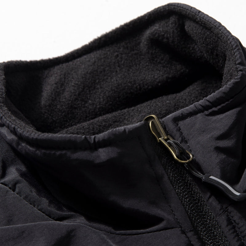 Double-sided Cotton Plus Velvet Thick Warm Stand Collar Vest